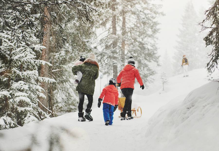 Tobogganing to Lech - Burg Hotel Oberlech