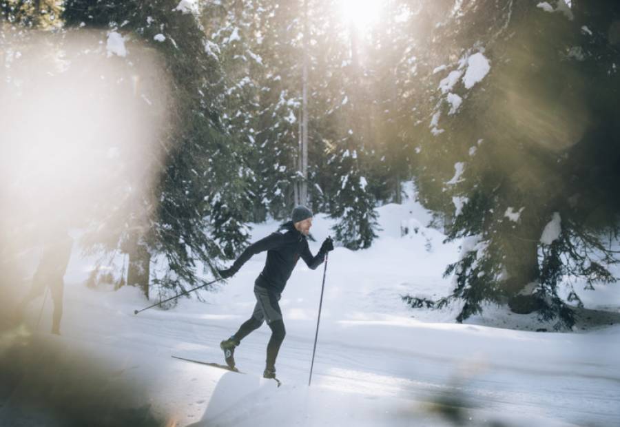 Cross-country skiing in the valley - Burg Hotel Oberlech